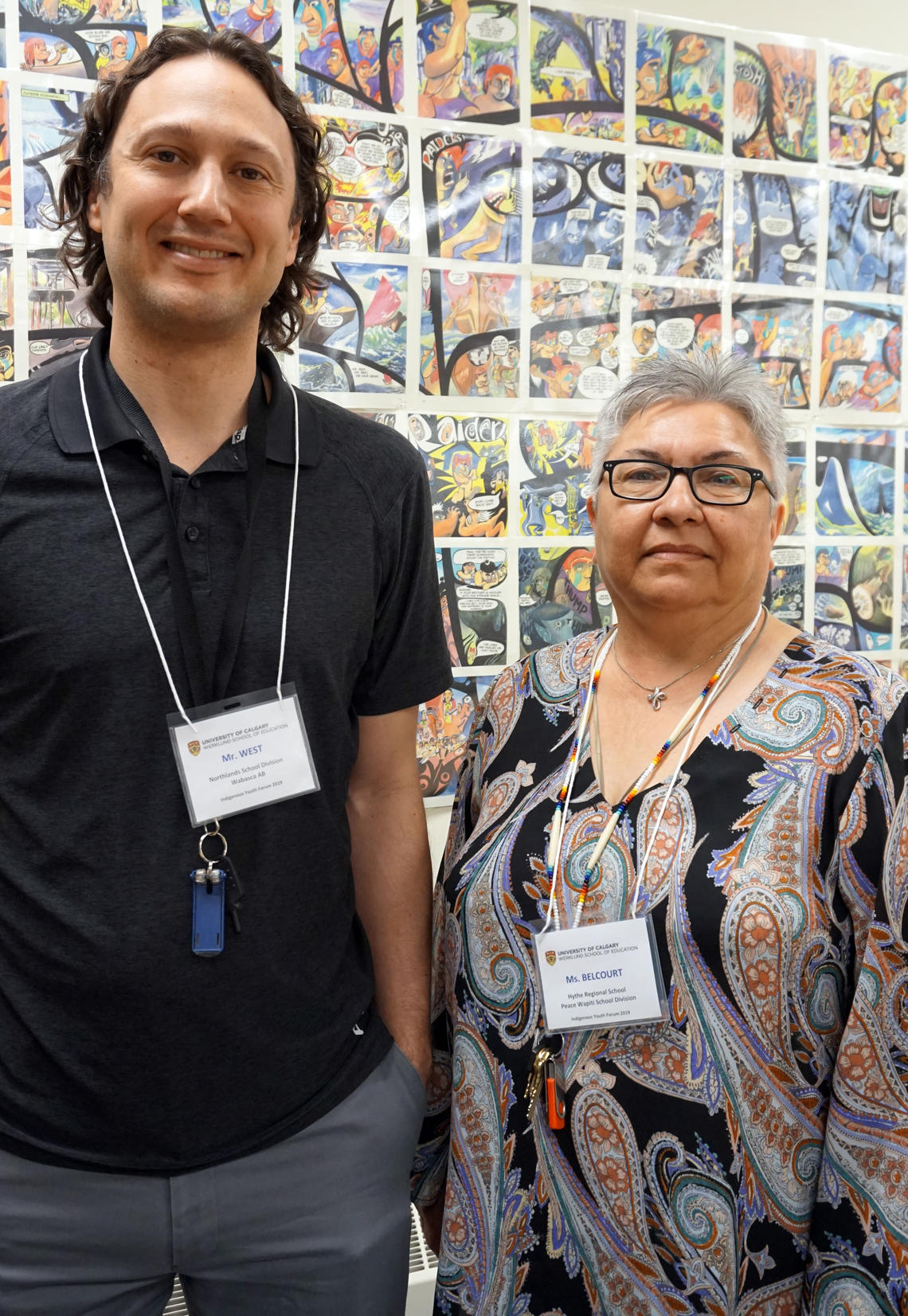 Leo West and Barb Belcourt were impressed with the growth their students displayed as a result of the Indigenous Youth Forum, so returned for a second year.