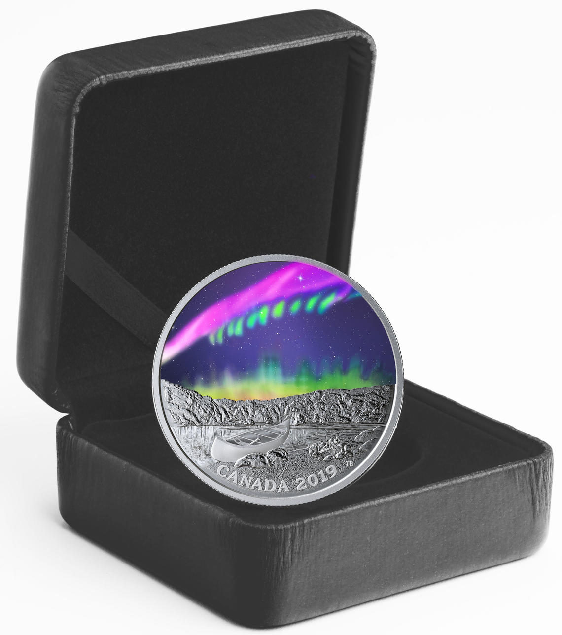 The Royal Canadian Mint has recognized the STEVE phenomenon with a new $20 fine silver collectors’ coin. It is the second coin in the Mint’s three-coin “Sky Wonders” series, featuring three different naturally occurring light displays in the sky.