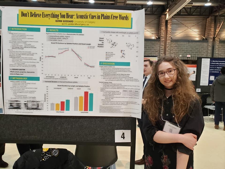 Quinn Goddard at the Students’ Union Undergraduate Research Symposium