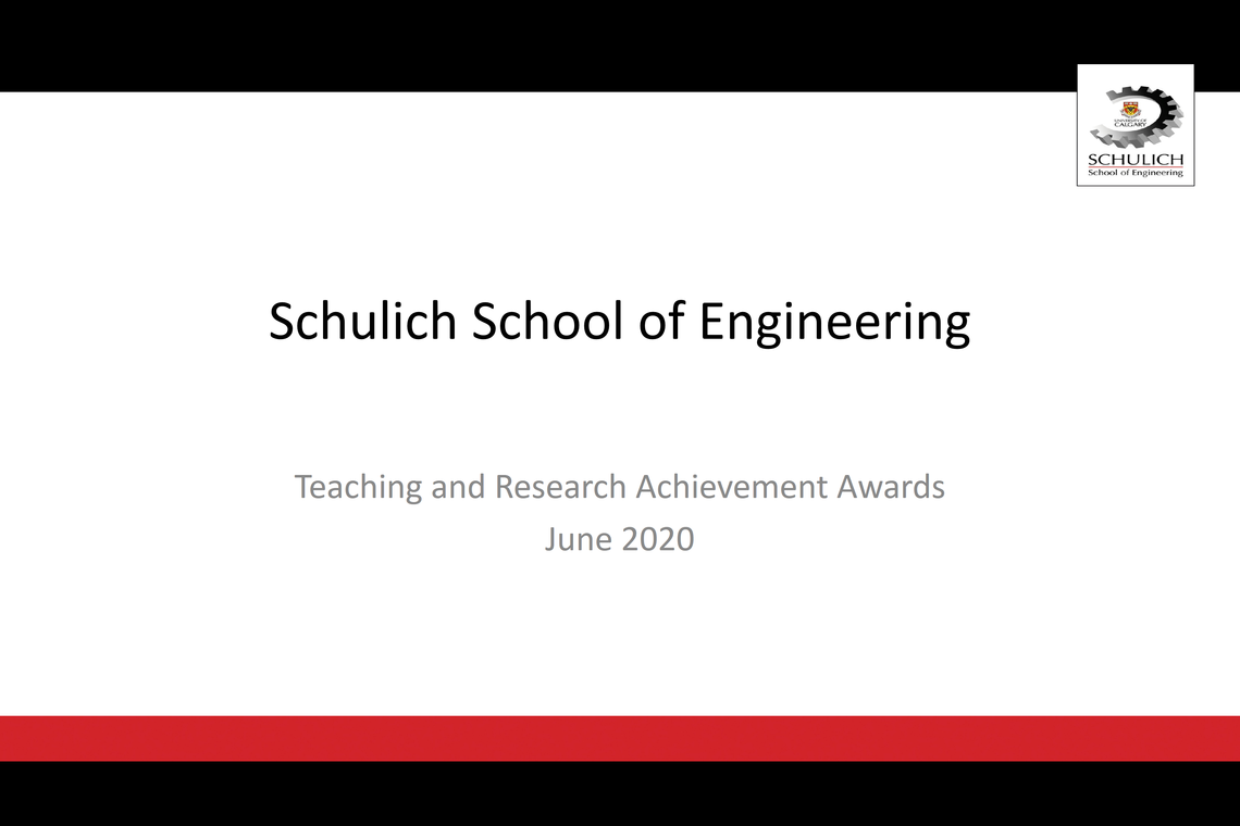 Teaching and Research Achievement Awards (June 2020)