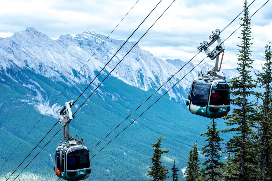 A view of the Banff Gondola