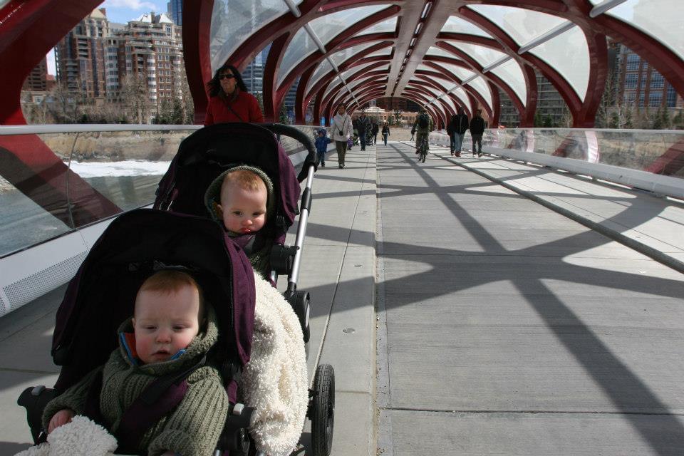 Peace Bridge with twins
