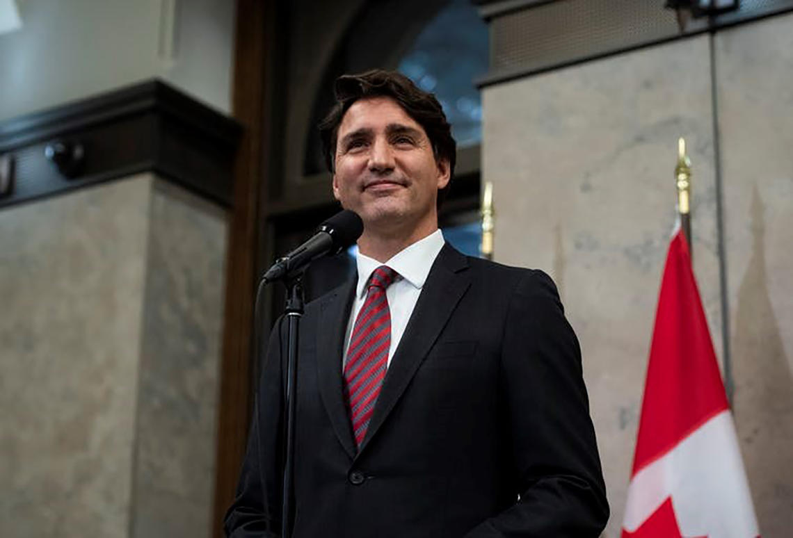Prime Minister Justin Trudeau takes questions on Parliament Hill after announcing that the two Michaels had been released from detention in China. 