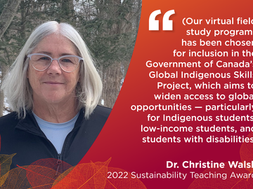 Dr. Christine Walsh - 2022 Sustainability Teaching Award