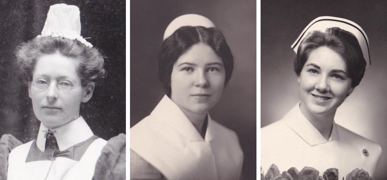 Three generations of nursing grads of the Calgary General Hospital 