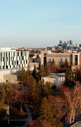 University of Calgary and the city skyline