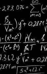 math equations on a black background
