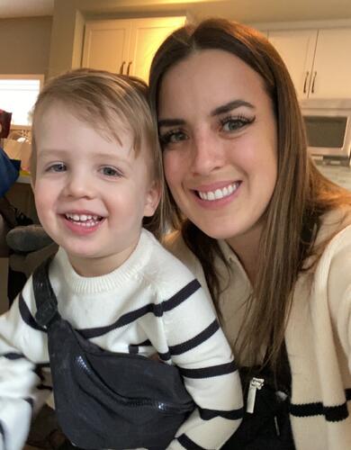 Christy Catalano and her son