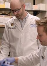Chad Bousman in his lab at UCalgary 