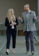 Sheri Madigan and Tyler Williamson at Foothills Campus 